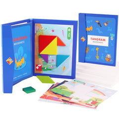 Kindergarten Wooden Puzzle Toys, Magnetic 7 piece Puzzle