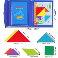Kindergarten Wooden Puzzle Toys, Magnetic 7 piece Puzzle