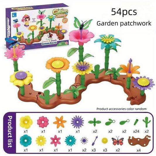 Educational Garden Building Blocks Set DIY Flower Arrangement Toys