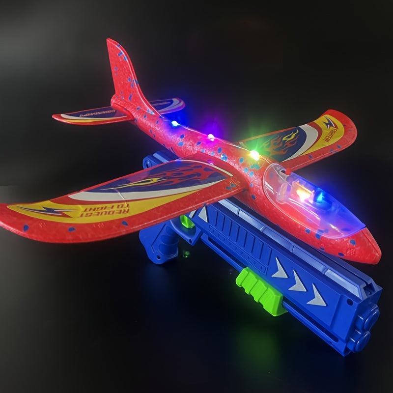 Kids' Ejection Airplane Glitter Foam Toy