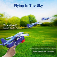 Kids' Ejection Airplane Glitter Foam Toy