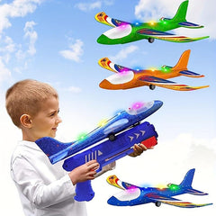 Kids' Ejection Airplane Glitter Foam Toy