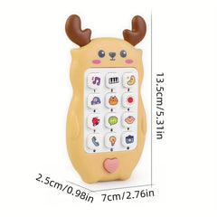 Deer Sound and Light Mobile Toy for Early Children's Education
