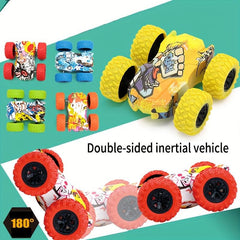 Double Sided Inertial 4WD Car Drop Resistant Small Toy