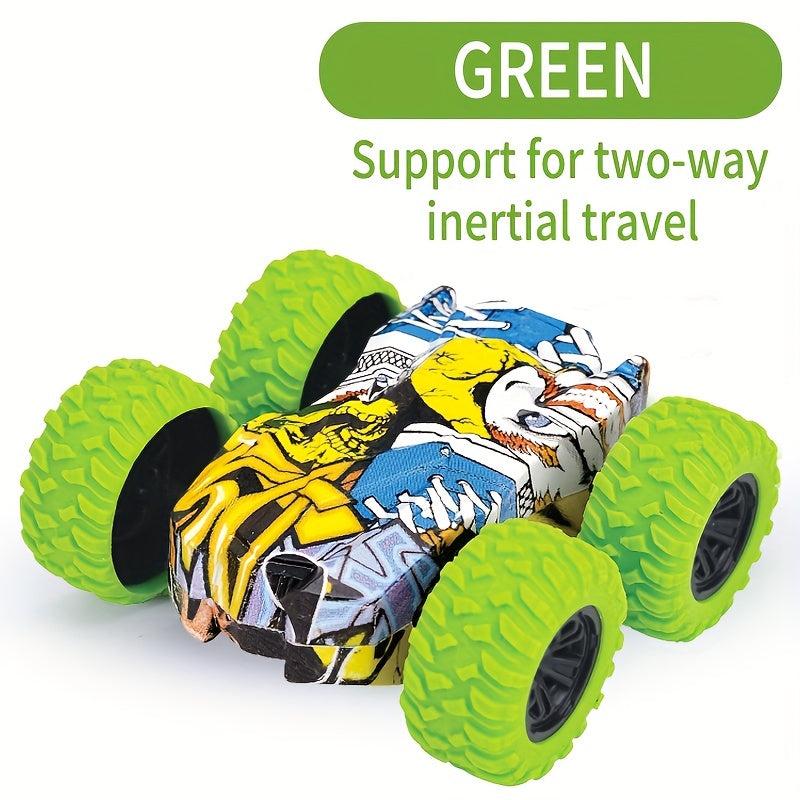 Double Sided Inertial 4WD Car Drop Resistant Small Toy