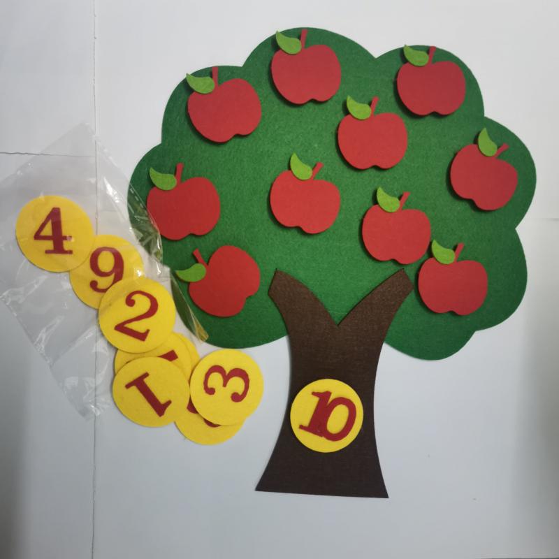 Toddler Math Skills Felt Board - Educational Toy for Counting & Sorting