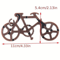 Bicycle Lock Brain Teaser Puzzle Toy for Adults and Teens