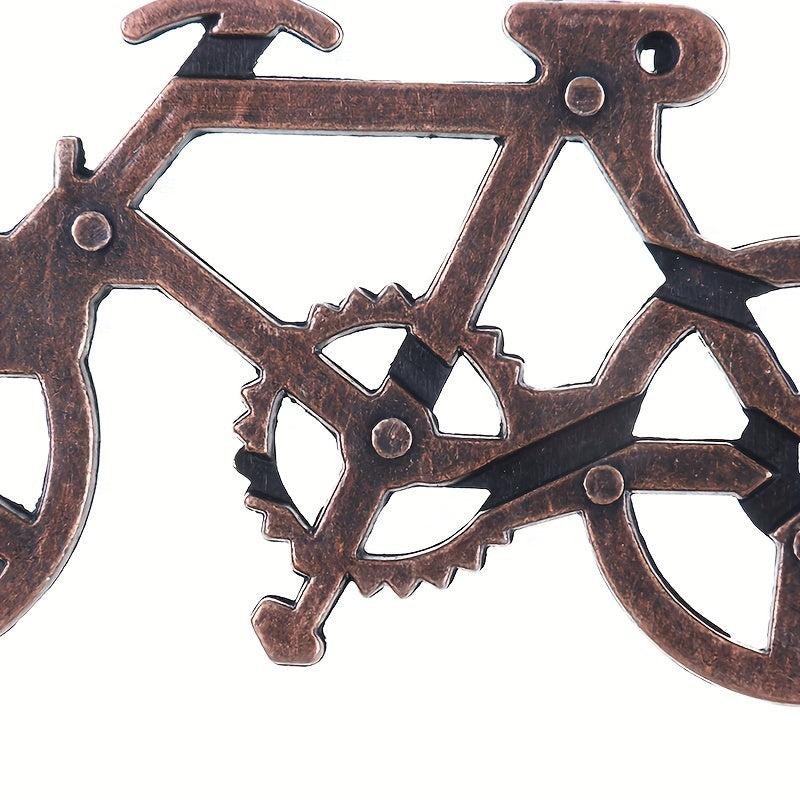 Bicycle Lock Brain Teaser Puzzle Toy for Adults and Teens