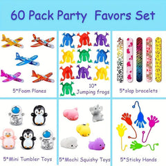 60pcs Party Favors Classroom Rewards Random Colors Carnival Prizes Birthday Supp