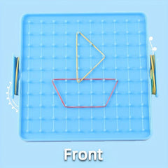 Double Sided Recognition Geometric Graphic Nail Board for Students