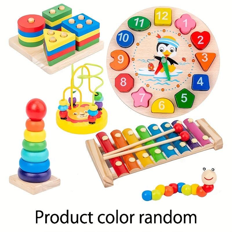 Wooden Educational Building Blocks for Toddlers - Musical Instruments and Toys