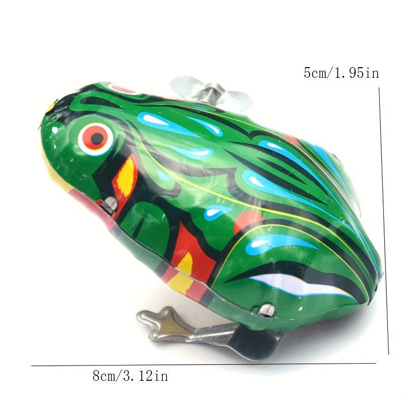 Big Tin Frog Nostalgic Toy Gift Chain Tin Frog Toy Gift