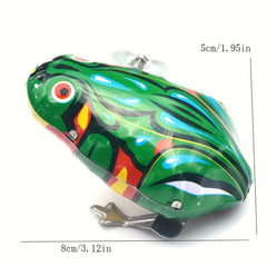 Big Tin Frog Nostalgic Toy Gift Chain Tin Frog Toy Gift