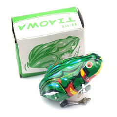 Big Tin Frog Nostalgic Toy Gift Chain Tin Frog Toy Gift