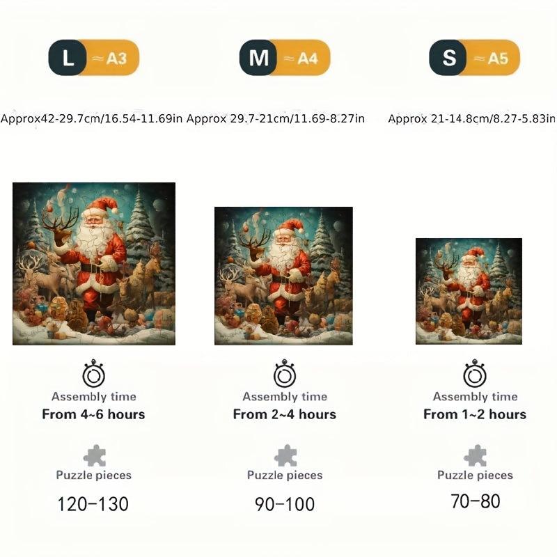 Animal Shaped Wooden Puzzles - Perfect Christmas Gift