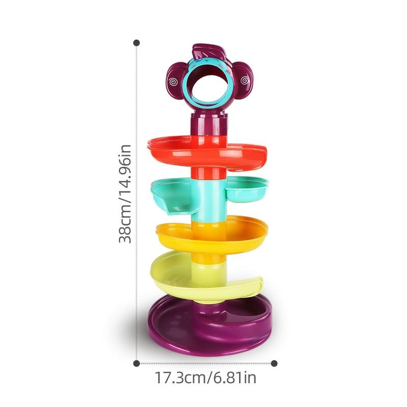 Infant Toys Puzzle Early Education Baby Track Ball Rotation Happy