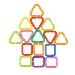 Geometric Chain Buckle Ring Toy for Parent Child Sensory Training