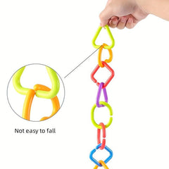 Geometric Chain Buckle Ring Toy for Parent Child Sensory Training