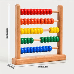 Colorful Wooden Abacus Counting Tool for Math Calculation