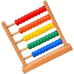 Colorful Wooden Abacus Counting Tool for Math Calculation