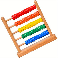 Colorful Wooden Abacus Counting Tool for Math Calculation