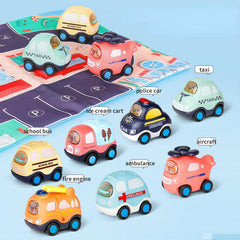 Inertia Aircraft Car Model Crash Resistant Toy Set Gift