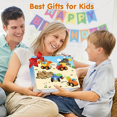 Friction Power Car Push And Go Tractor Bulldozer Cement Mixer Toys