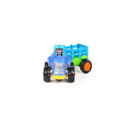 Friction Power Car Push And Go Tractor Bulldozer Cement Mixer Toys
