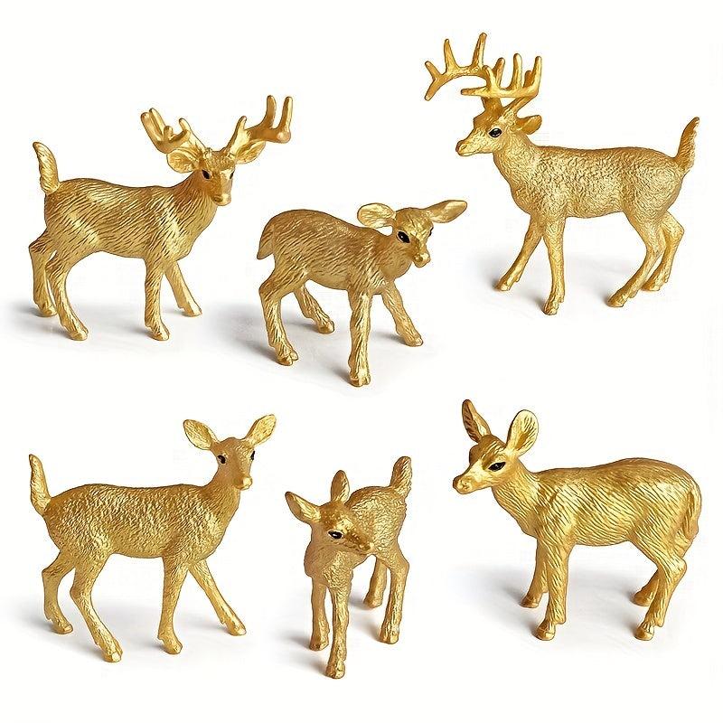 Christmas Deer Reindeer Animal Ornaments Set