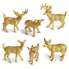 Christmas Deer Reindeer Animal Ornaments Set