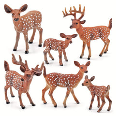 Christmas Deer Reindeer Animal Ornaments Set
