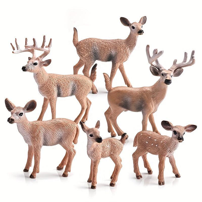 Christmas Deer Reindeer Animal Ornaments Set