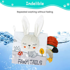 Cartoon Bunny Cloth Books For Babies - Soft Books for Babies