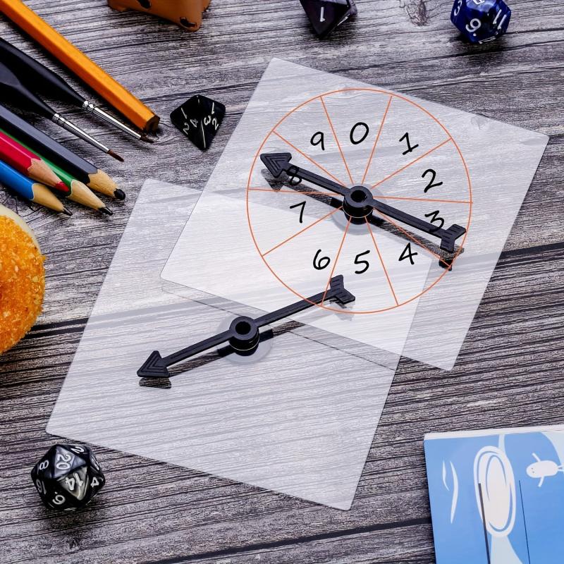 Transparent Rotating Math Game with Wheels & Arrows