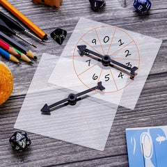 Transparent Rotating Math Game with Wheels & Arrows