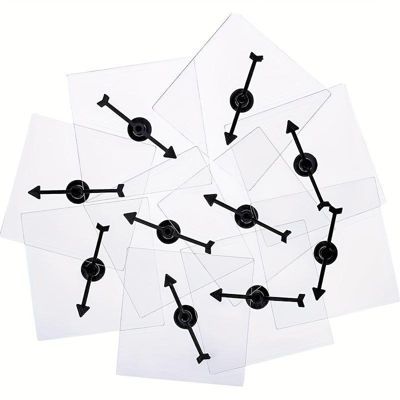 Transparent Rotating Math Game with Wheels & Arrows