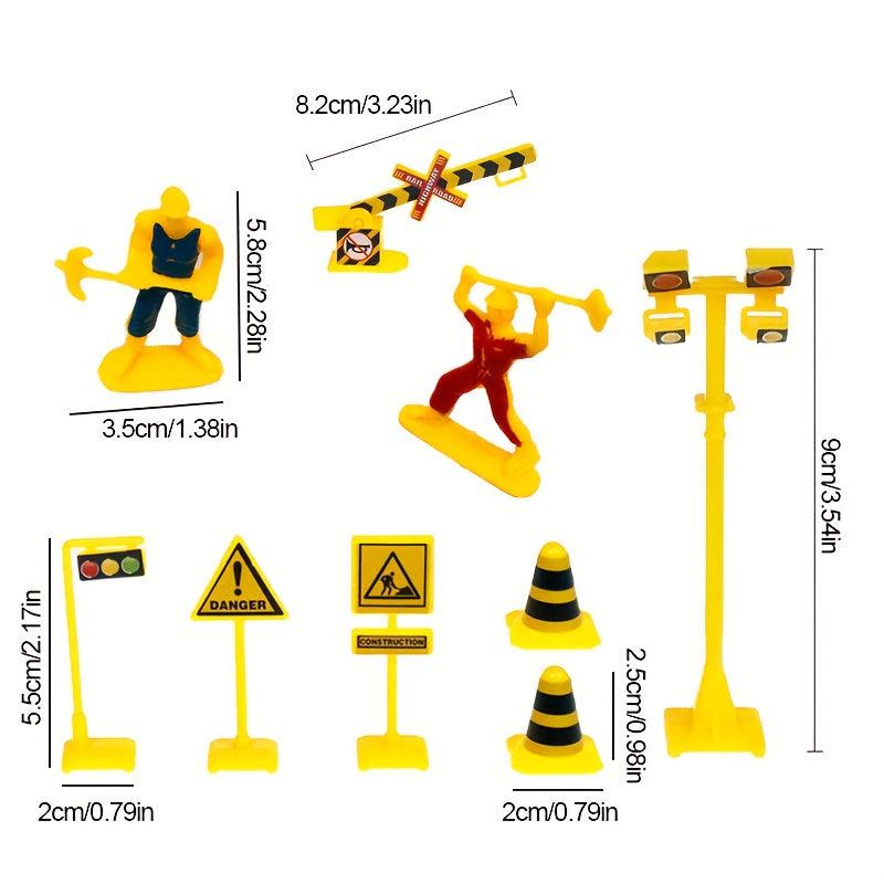 Engineering Vehicle Traffic Sign Pendant Accessories Ornaments Toys