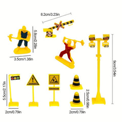 Engineering Vehicle Traffic Sign Pendant Accessories Ornaments Toys