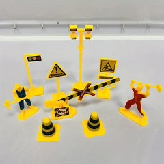 Engineering Vehicle Traffic Sign Pendant Accessories Ornaments Toys