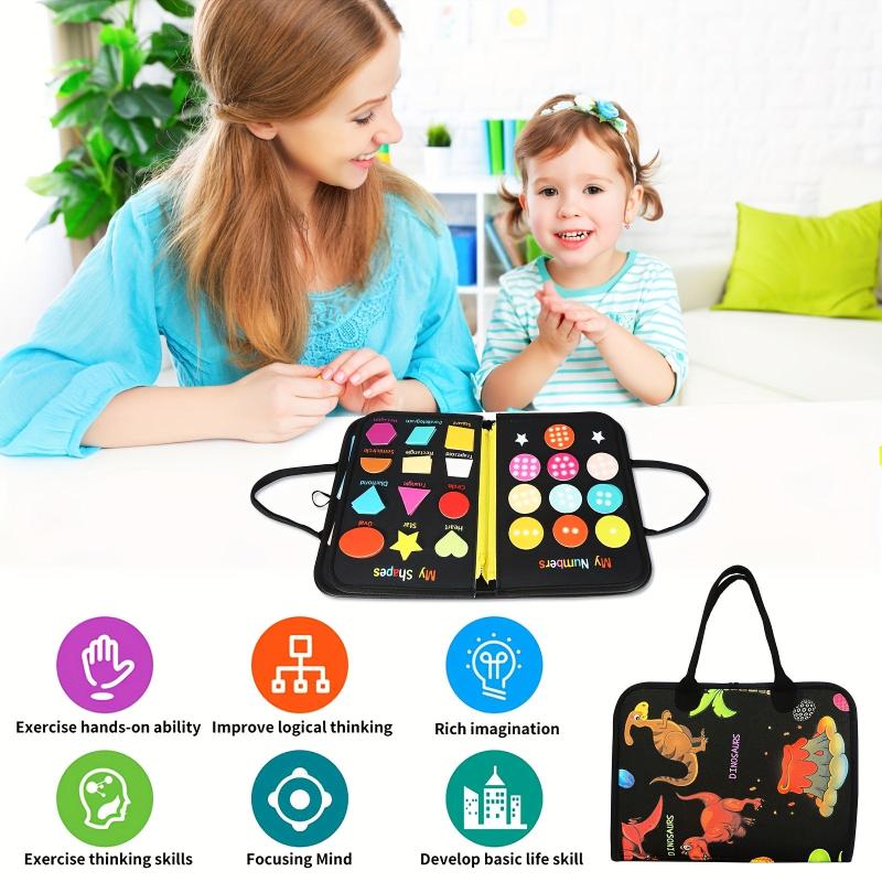 Montessori Kids Felt Board Busy Dressing Board