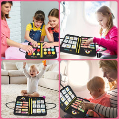 Montessori Kids Felt Board Busy Dressing Board