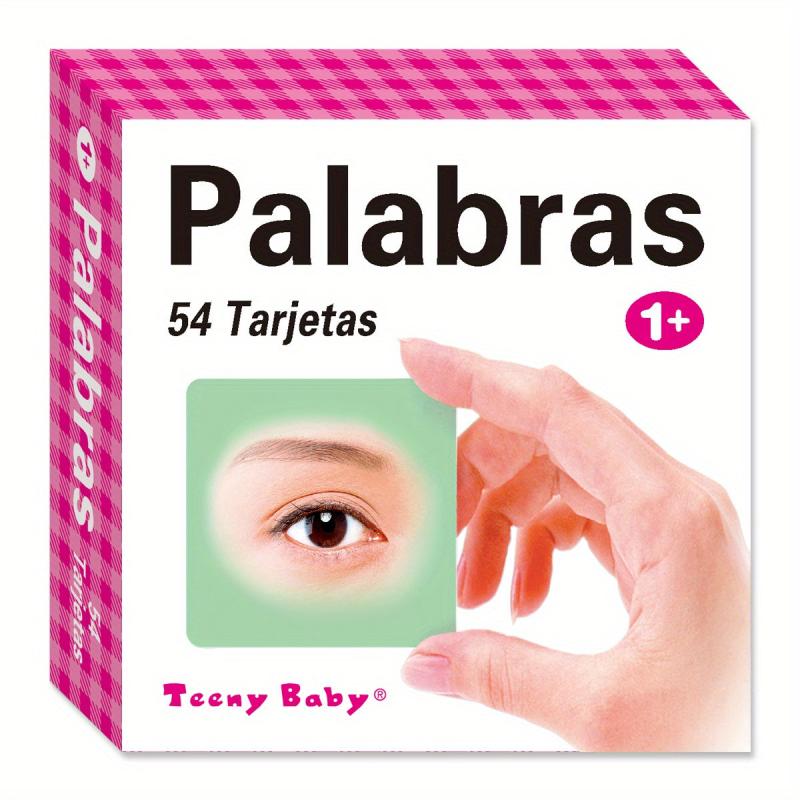 Spanish Pocket Flash Cards Educational Learning Toys for Kids - Preschool Gift