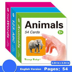 Spanish Pocket Flash Cards Educational Learning Toys for Kids - Preschool Gift