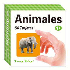 Spanish Pocket Flash Cards Educational Learning Toys for Kids - Preschool Gift