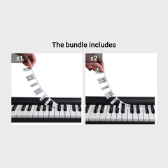 Piano Keyboard Note Labels Silicone Guide for Beginners 88 Key