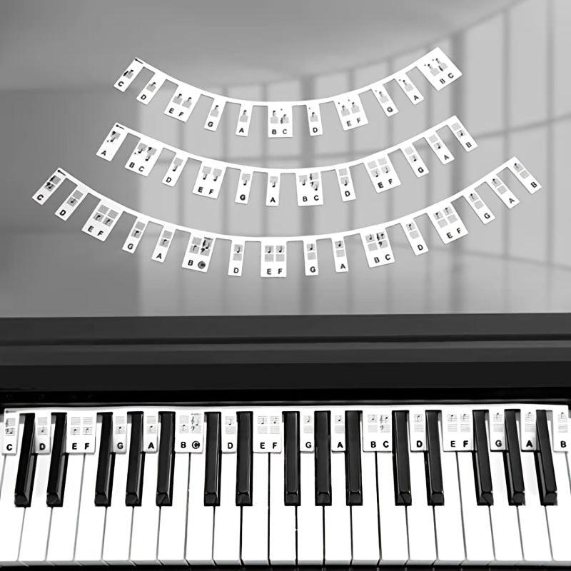 Piano Keyboard Note Labels Silicone Guide for Beginners 88 Key