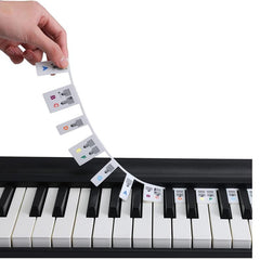 Piano Keyboard Note Labels Silicone Guide for Beginners 88 Key