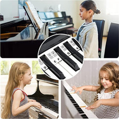 Piano Keyboard Note Labels Silicone Guide for Beginners 88 Key