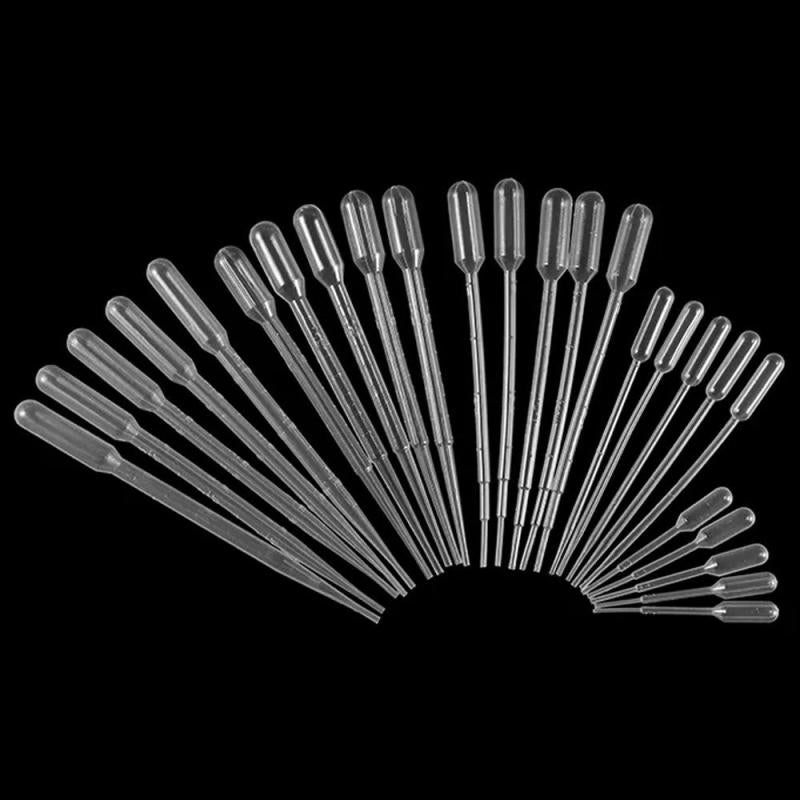 100 Disposable Pipettes - 0.2/3ML for Crafting & Resin