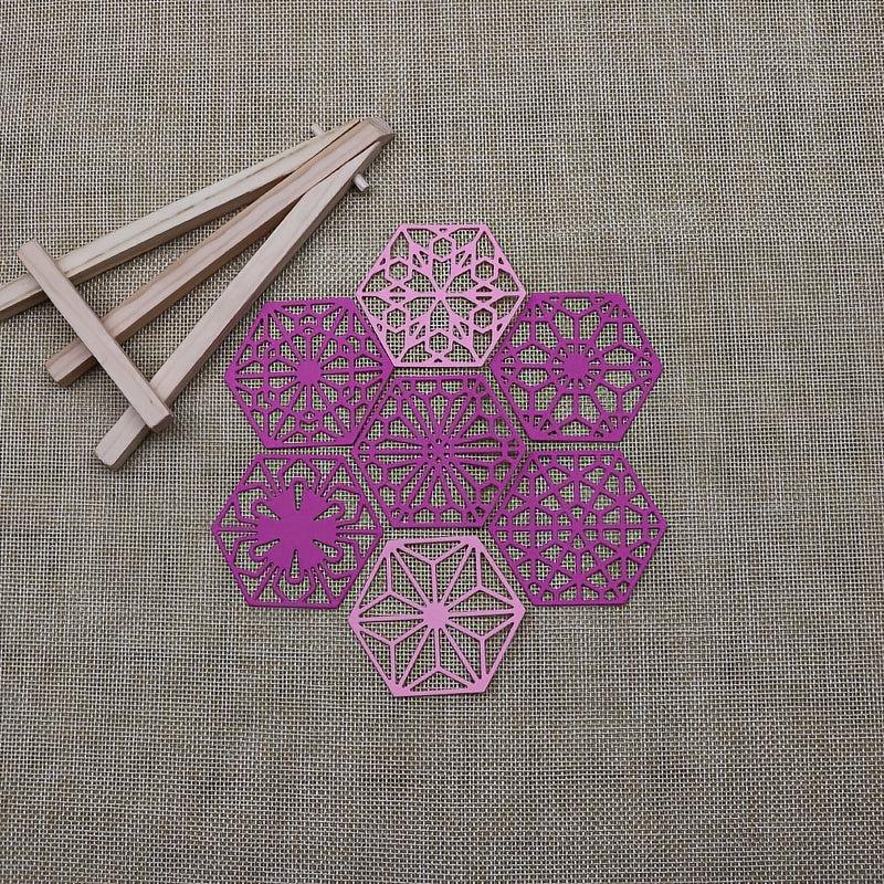 7-Piece Hexagon Flower Frame Metal Cutting Dies